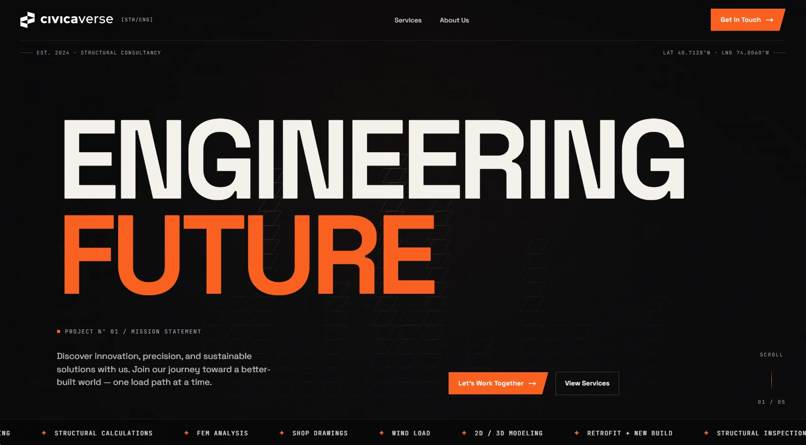 Civicaverse v2 hero — Engineering Future